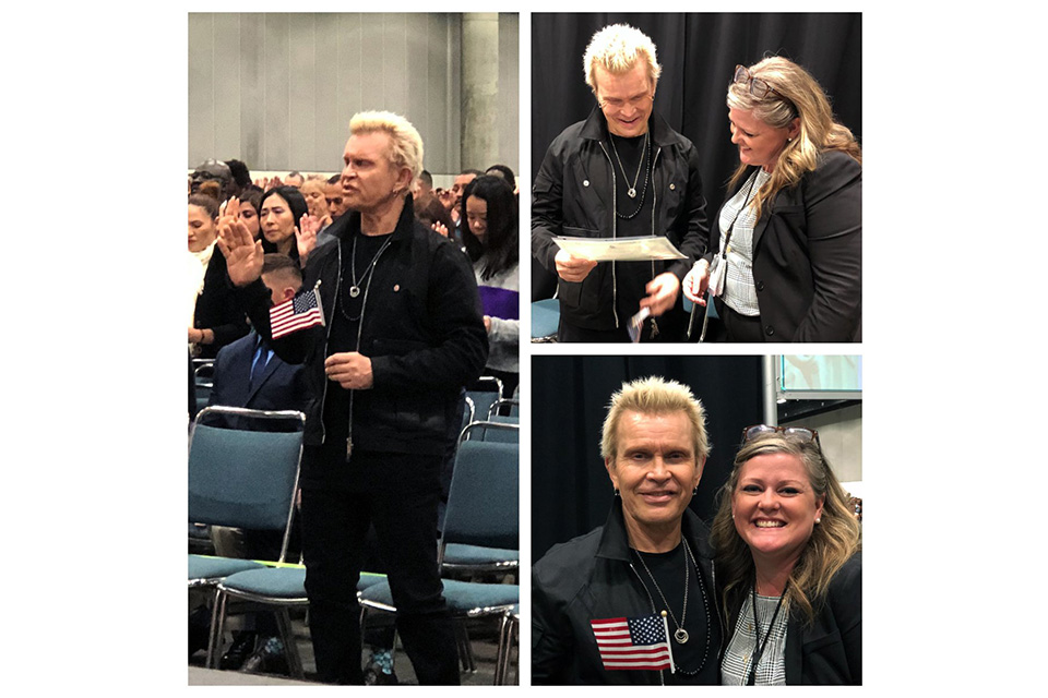 ビリー・アイドルがアメリカ市民に