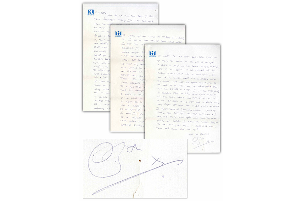 AC/DCの故ボン・スコットが1978年に書いた手紙がオークションに