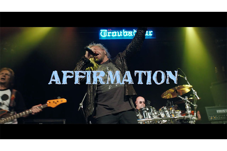 サミー・ヘイガーが短編映画に収録された新曲「Affirmation」のビデオを初公開