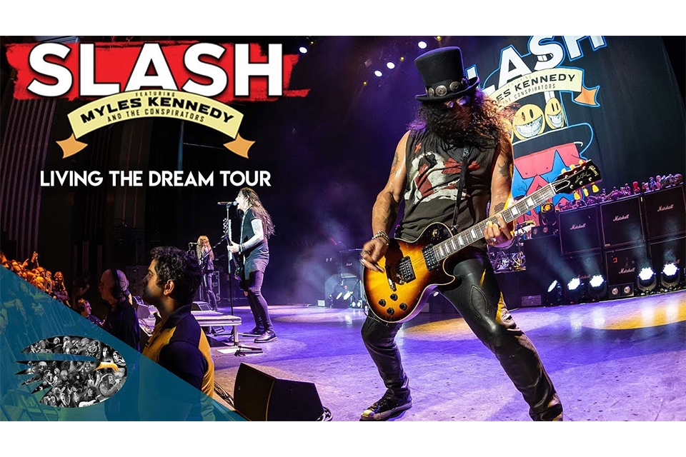 スラッシュのロンドン公演〈Living The Dream Tour〉新たなトレーラー映像公開