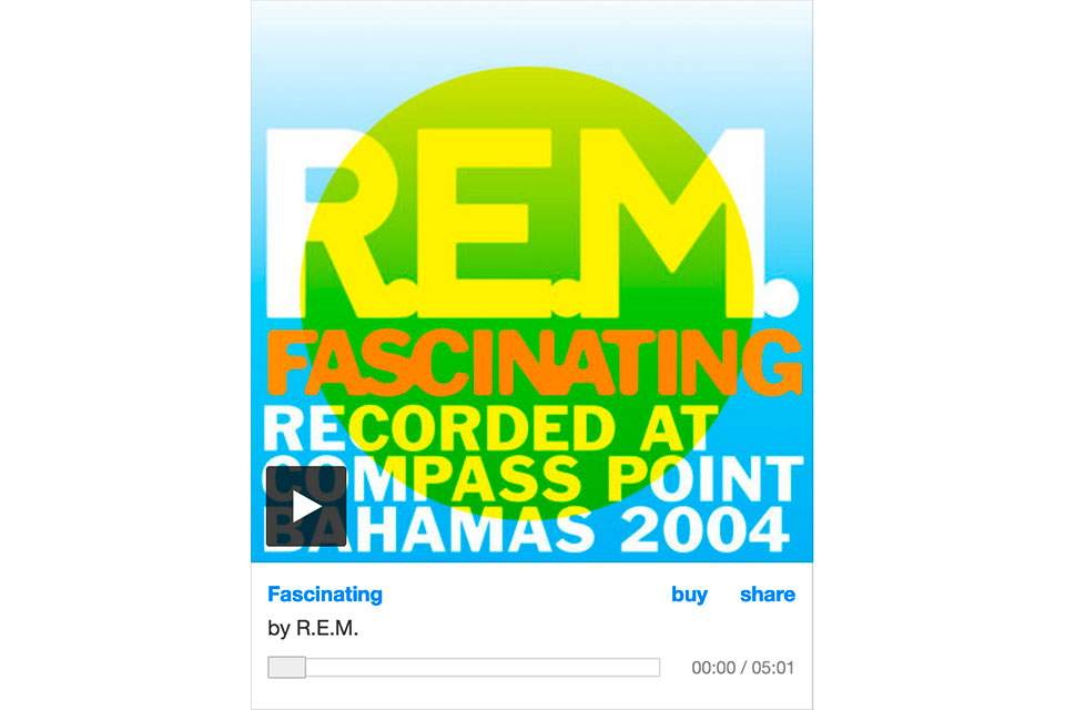 R.E.M.が未発表曲「Fascinating」をチャリティ・ソングとしてリリース