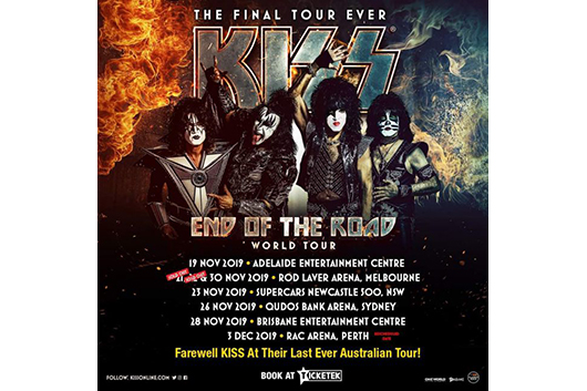 KISSがオーストラリア・ツアーの初日を延期、ニュージーランド公演はキャンセル