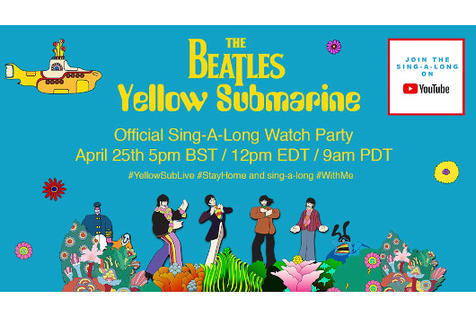 ビートルズの映画『Yellow Submarine』に合わせて歌うシング・アロング・イベント開催