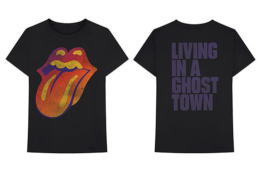 ローリング・ストーンズ、新曲「リヴィング・イン・ア・ゴースト・タウン」アートワークのオフィシャルTシャツ販売開始！