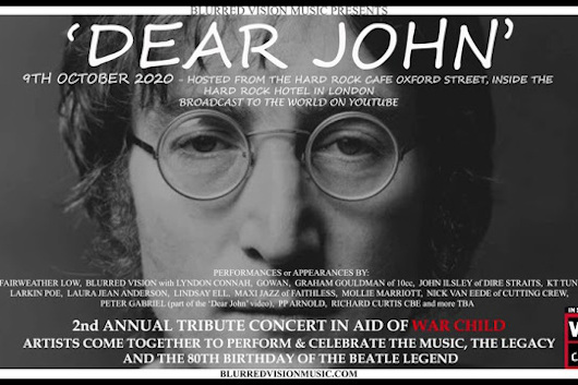 ジョン・レノン生誕80周年を記念するヴァーチャル・コンサート開催