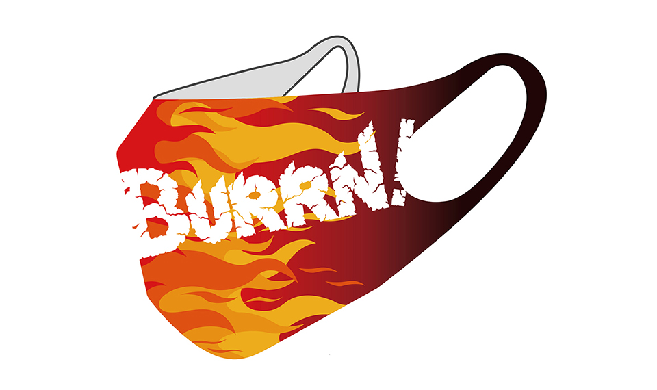 BURRN! オフィシャル・グッズにオリジナル・デザインのマスクとエコバッグが新たに登場！