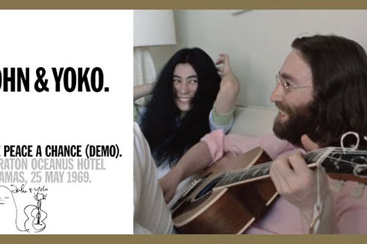 洋楽 John & Yoko Love & Peace Message Flexi 洋楽 John & Yoko Love & Peace Message Flexi John Lennon Yoko Ono