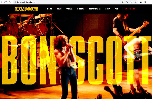 AC/DCの故ボン・スコット、生誕75周年を記念して公式ウェブサイトがスタート