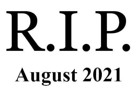 2021年8月に他界したミュージシャン及び音楽関係者