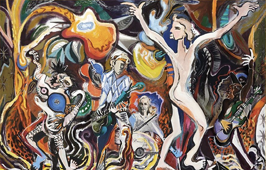 ロニー・ウッド、ピカソにインスパイアされたストーンズの抽象的絵画を公開