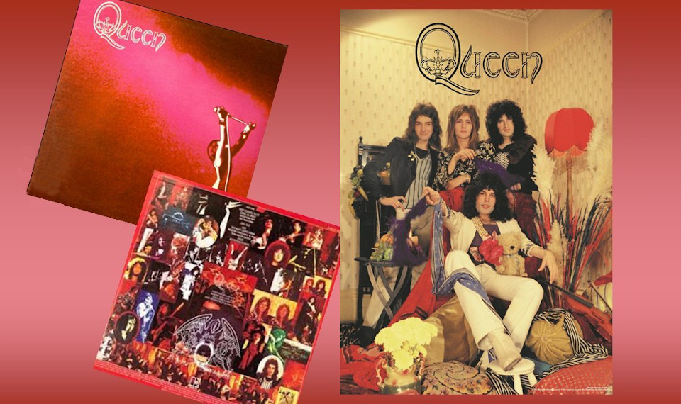 デビュー前にフレディの自宅で撮影されたアーリー・クイーン・ポスター