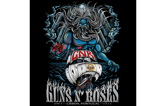 VIP限定リトグラフ GUNS N' ROSES May 30， 2017 Bilbao， Spain