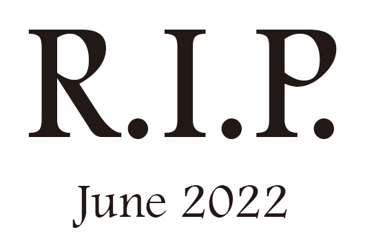 2022年6月に他界したミュージシャン及び音楽関係者