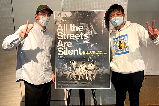 映画『All the Streets Are Silent：ニューヨーク（1987-1997）ヒップホップとスケートボードの融合』、ジェレミー・エルキン監督と出演のYUKI WATANABEが挨拶