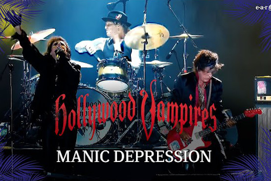 ハリウッド・ヴァンパイアーズ、初ライヴ・アルバムから「Manic Depression」のMV公開