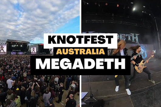 メガデス、ロック・フェス「Knotfest Australia」の舞台裏/パフォーマンス映像公開