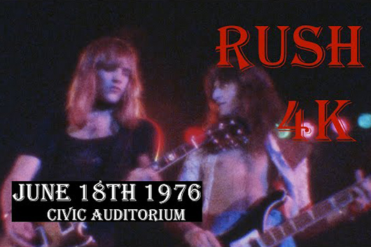ラッシュ1976年の「2112」ツアー、カナダ公演の一部を収録したライヴ映像公開