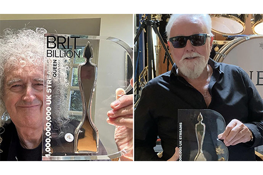 クイーン、英国でのストリーミング数10億回突破で「BRIT Billion Award」受賞