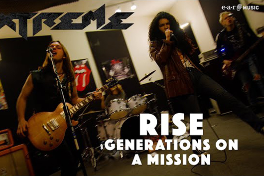 エクストリーム、「Rise」の別ヴァージョンMV「Rise：Generations On A Mission」公開