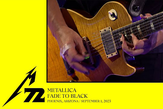 メタリカ、9/1のアリゾナ公演から「Fade to Black」と「Holier Than Thou」のプロショット映像公開