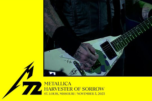 メタリカ、11月3日の公演から「Harvester Of Sorrow」のプロショット映像公開