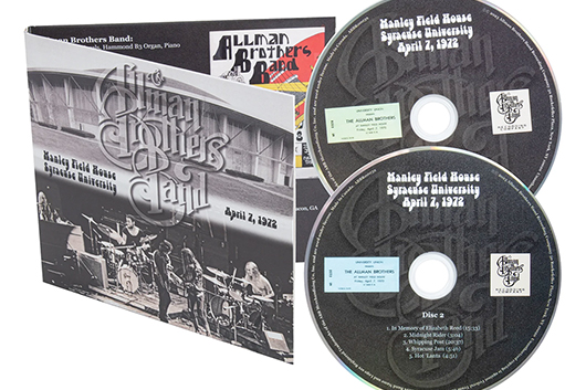 オールマン・ブラザーズ・バンド、1972年の伝説的ライヴを収録したアルバム『Manley Field House, Syracuse University, April 7, 1972』1月発売