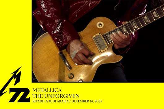 メタリカ、12/14のサウジアラビア公演から「The Unforgiven」と「Master Of Puppets」のプロショット映像公開