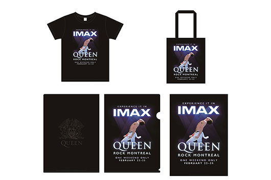 IMAXで再上映される『QUEEN ROCK MONTREAL』全国22館の劇場にて公式グッズの販売が決定