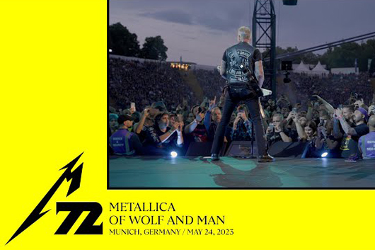 メタリカ、5月24日のミュンヘン公演から「Of Wolf And Man」のプロショット映像公開