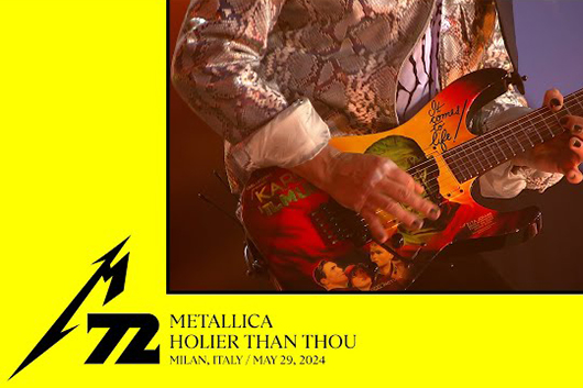 メタリカ、5月29日のミラノ公演と6月1日の音楽フェスから4曲のプロショット映像公開