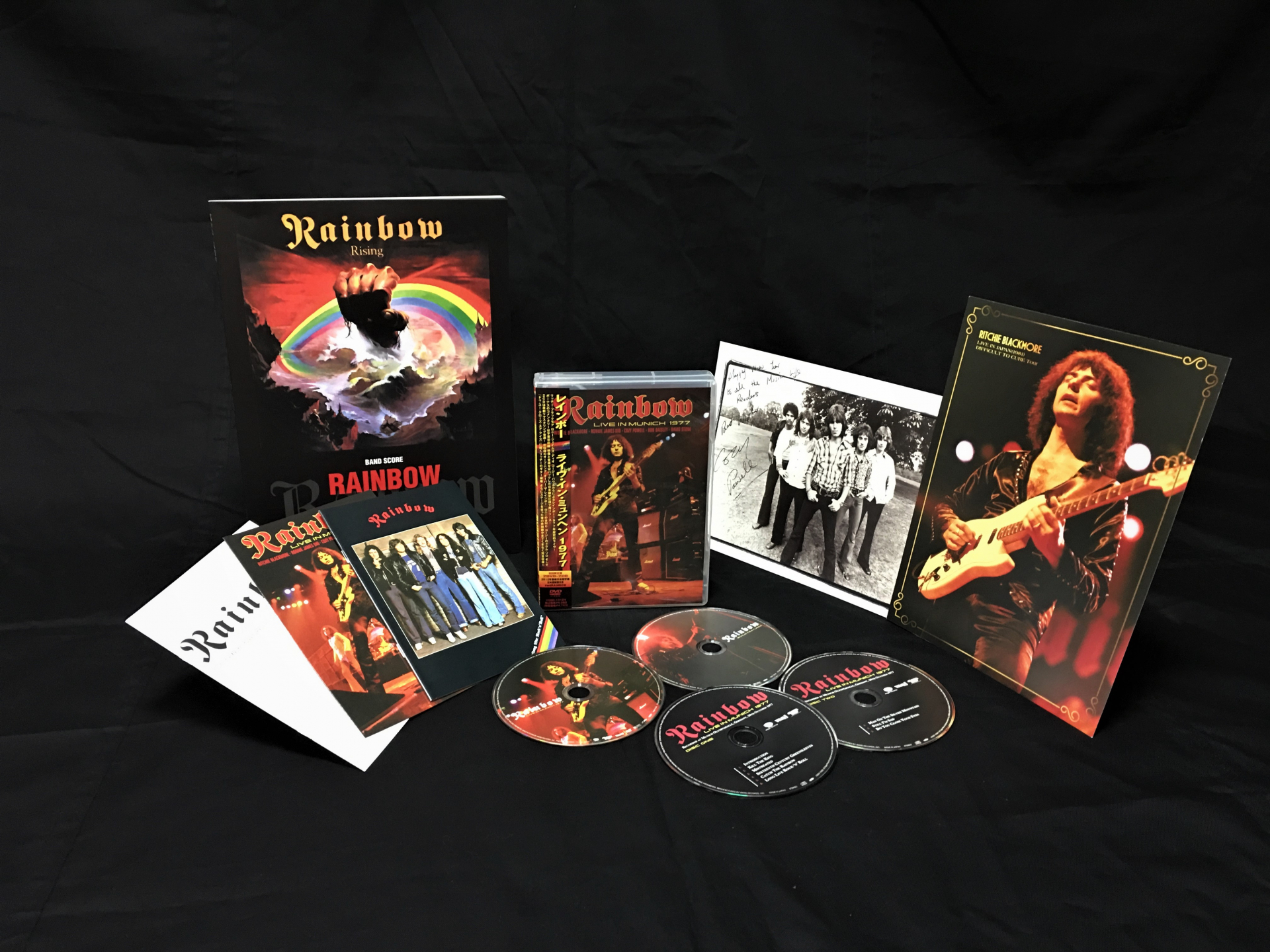 トリビュート・ライヴ＆トーク・イベント“Legend of Rock in OSAKA Tribute to Rainbow”開催を記念して、レインボーの名盤バンドスコア+ CD&DVDをセットで発売！