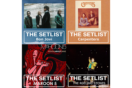 洋楽アーティストによる歴史的日本公演のセットリストをプレイリスト