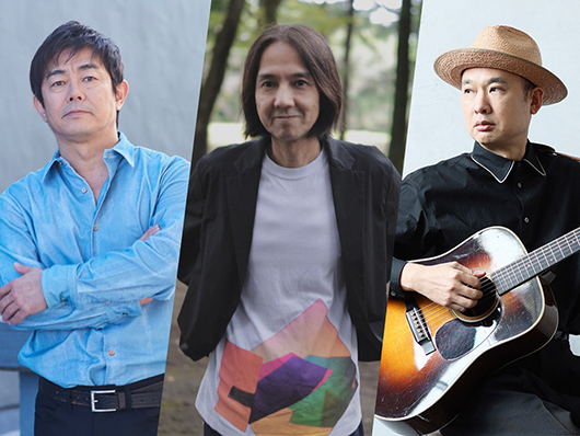 3/6・17 高野寛×宮沢和史×浜崎貴司 東京／大阪 | LIVE / EVENT