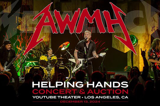 メタリカ、チャリティ・イベント「Helping Hands Concert and Auction」のプロショット映像公開