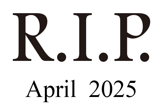 2025年4月に他界したミュージシャン及び音楽関係者
