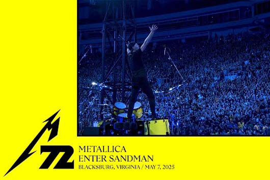 メタリカ、5/7のヴァージニア公演から2曲のプロショット映像公開
