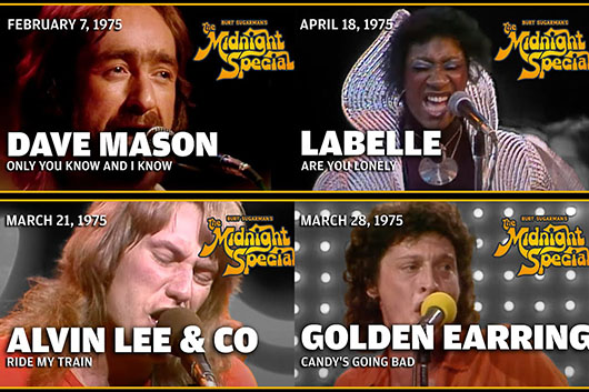 音楽番組『The Midnight Special』パート1、ゴールデン・イヤリング1975年の「Love Is A Rodeo」ほか公開