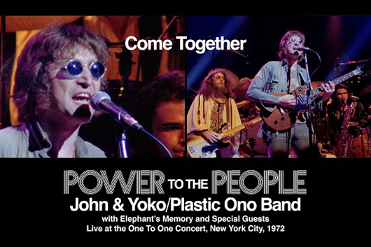 ジョン・レノン、新ボックスセット『Power To The People』から「Come Together」のライヴ映像公開