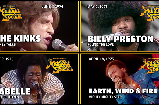 音楽番組『The Midnight Special』パート1、アース・ウィンド＆ファイアー1975年の「Devotion」と「Mighty Mighty」ほか公開
