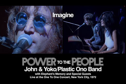 ジョン・レノン、ボックスセット『Power To The People』から「Imagine」のライヴ映像公開