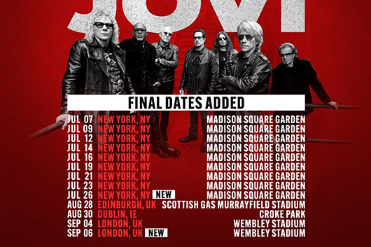 ボン・ジョヴィ、2026年の「Forever」ツアーに新たな2公演を追加