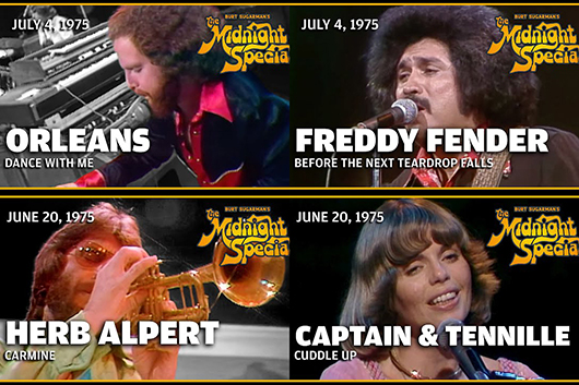 音楽番組『The Midnight Special』、オーリアンズ、フィービ・スノウ、スーパートランプやジョーン・バエズなど