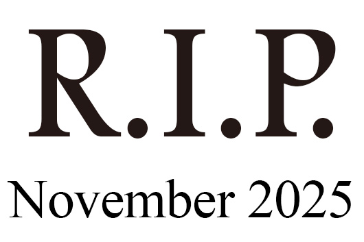 2025年11月に他界したミュージシャン及び音楽関係者