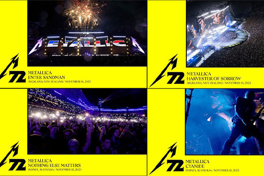 メタリカ “M72 World Tour” からの最新動画4本を一挙ご紹介