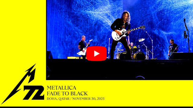 メタリカの最新ライヴ動画、「Fuel」「Fade To Black」公開！