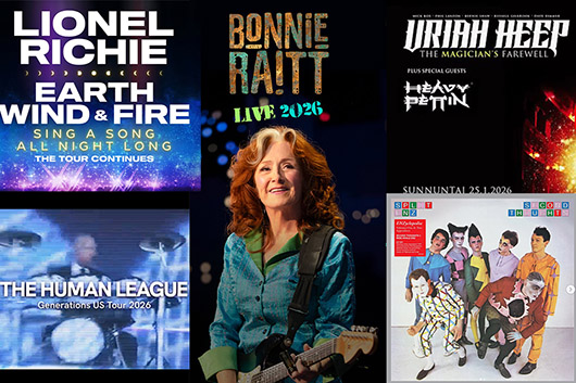 ベテラン陣の最新ツアー情報──ボニー・レイット、ユーライア・ヒープ、ライオネル・リッチー＆アース・ウィンド＆ファイアーなど