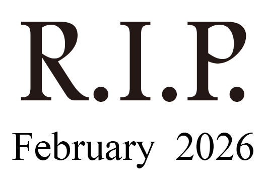 2026年2月に他界したミュージシャン及び音楽関係者