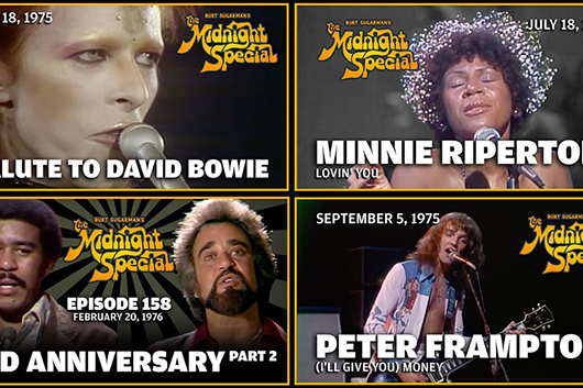 音楽番組『The Midnight Special』── デヴィッド・ボウイ、ピーター・フランプトン、ミニー・リパートンなど