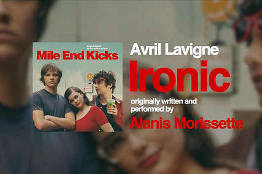 アヴリル・ラヴィーン、映画のサントラのためにアラニス・モリセットの「Ironic」をカヴァー