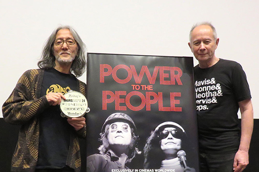 映画『パワー・トゥ・ザ・ピープル：ジョン＆ヨーコ・ライヴ・イン・NYC』、藤本国彦×ピーター・バラカンのトークイベント・レポートが到着